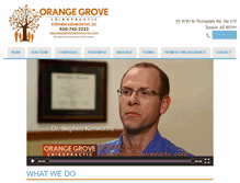 Tablet Screenshot of orangegrovechiropractic.com
